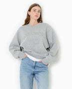 Sweat col rond avec broderie