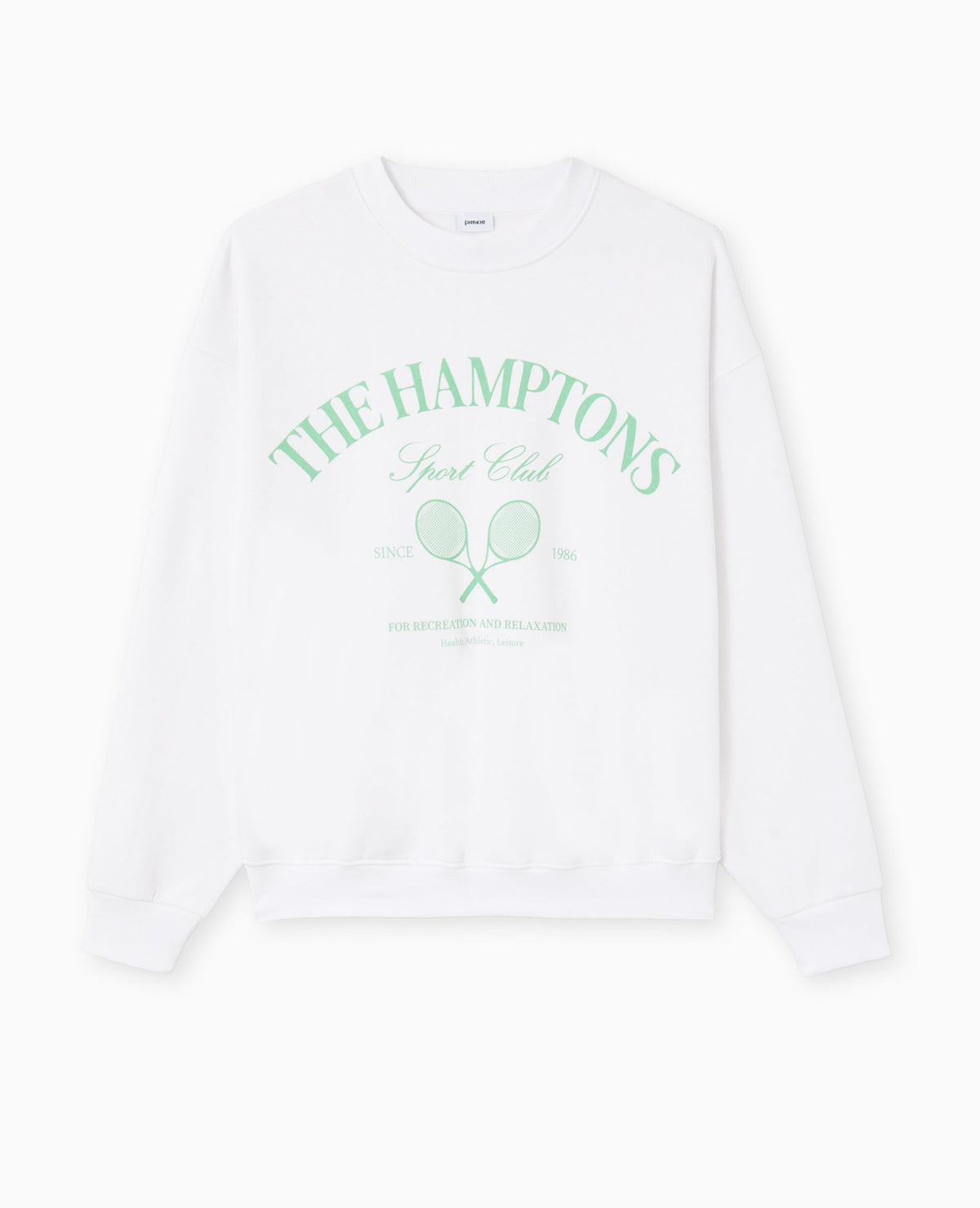 Sweat col rond avec grand print devant