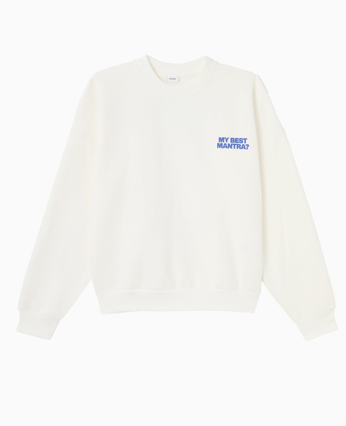 Sweat oversize avec print poitrine et dos