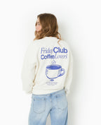 Sweat oversize avec print poitrine et dos