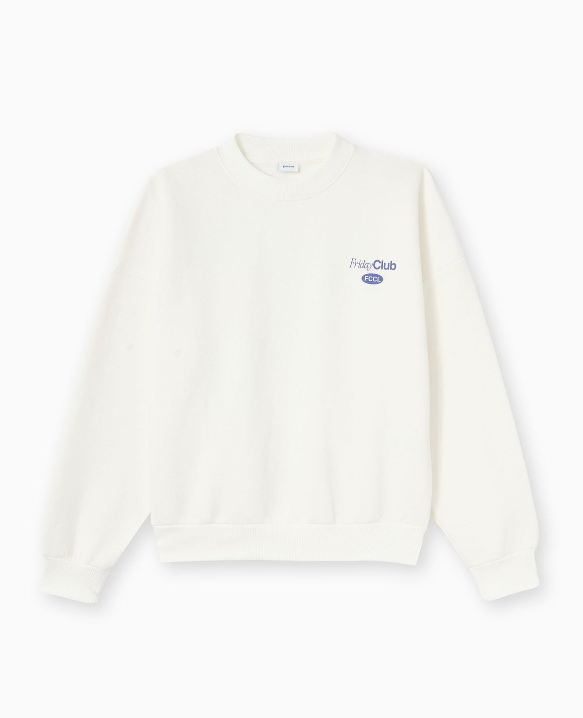 Sweat oversize avec print poitrine et dos
