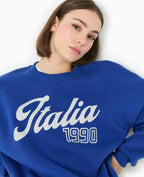 Sweat col rond avec print