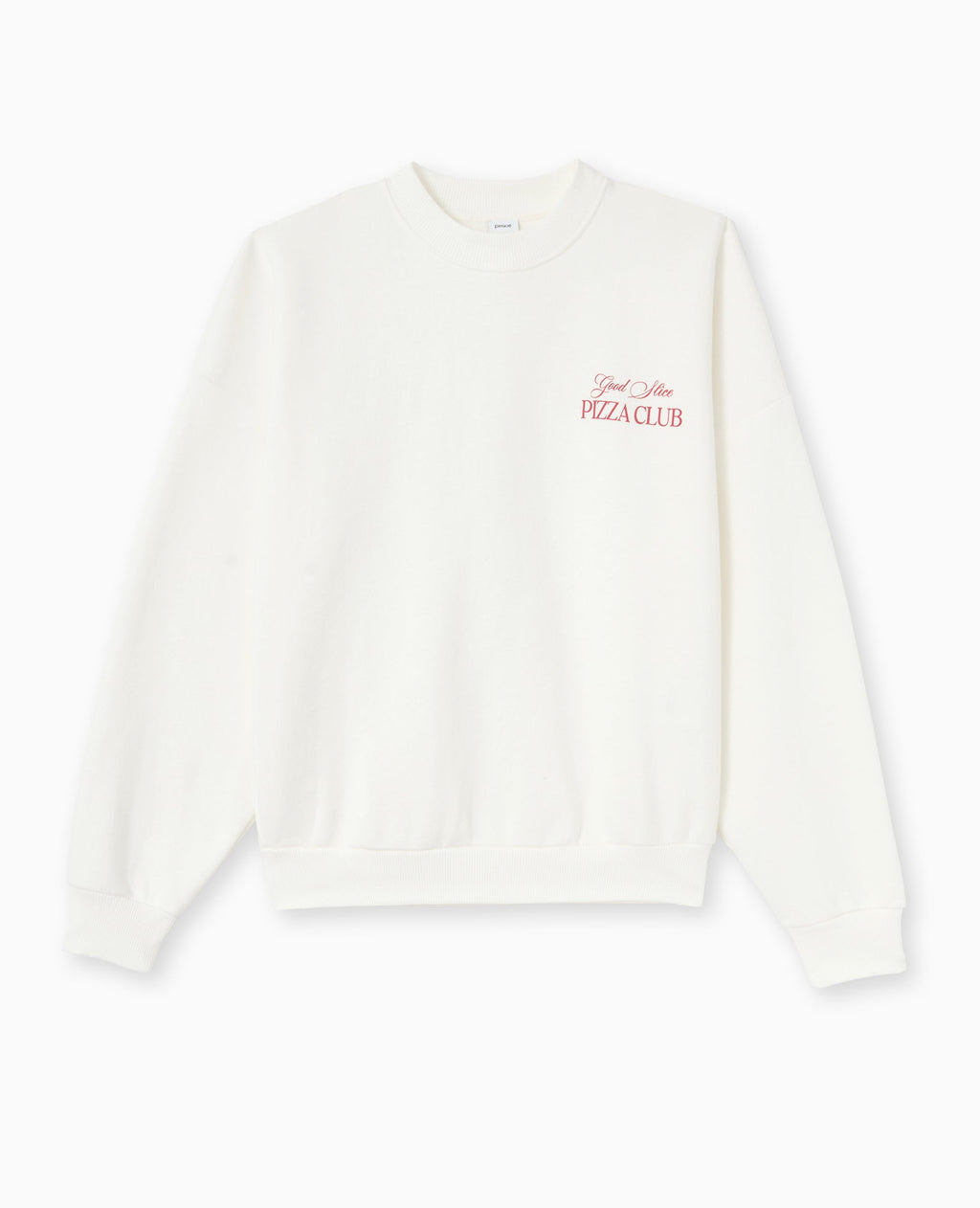 Sweat oversize avec print poitrine et dos
