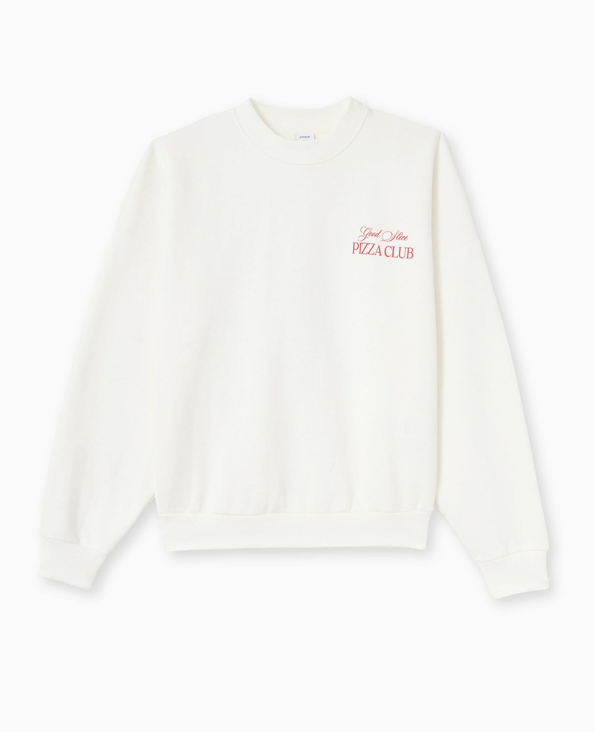 Sweat oversize avec print poitrine et dos