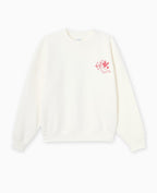 Sweat oversize avec print poitrine et dos