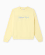 Sweat oversize avec broderies devant et dos