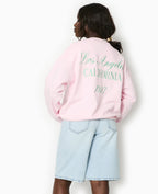 Sweat oversize avec broderies devant et dos