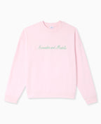 Sweat oversize avec broderies devant et dos