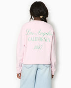 Sweat oversize avec broderies devant et dos