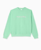 Sweat oversize avec broderies devant et dos