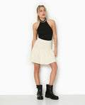 Top dos-nu col avec brillants
