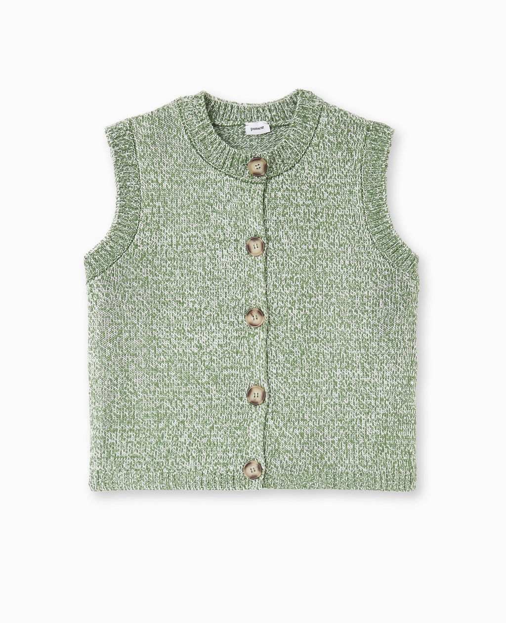 Gilet sans manches en maille moulinée