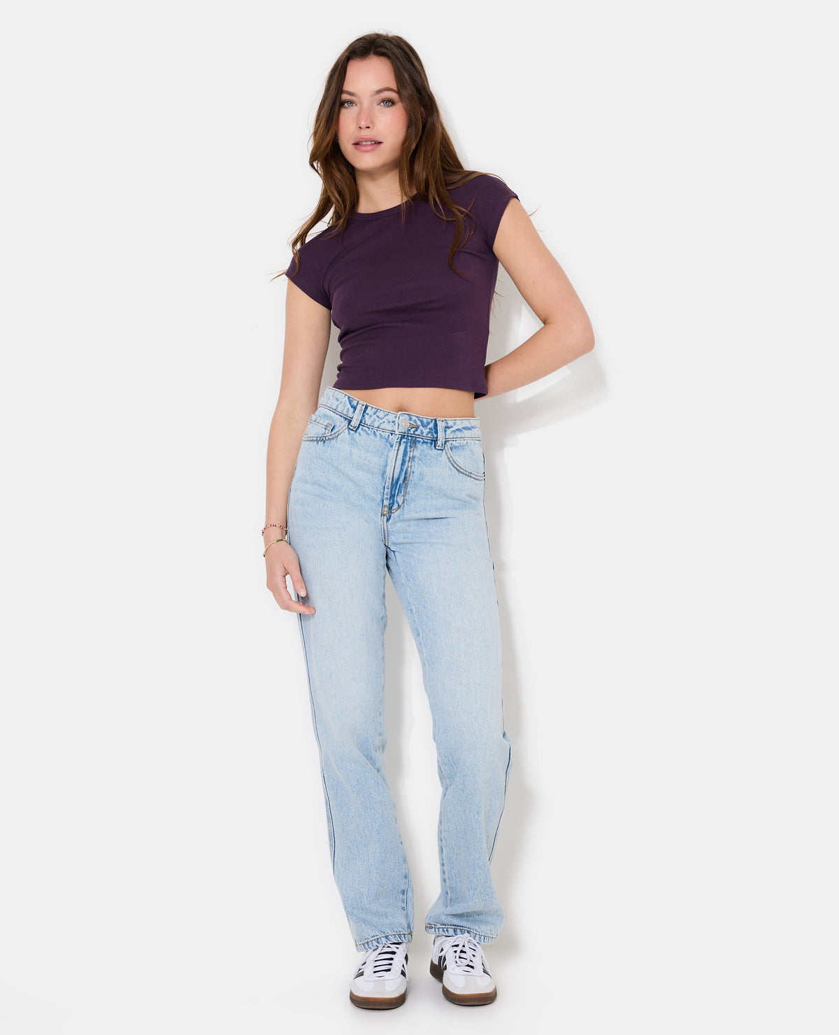 T-shirt ajusté manches raccourcies