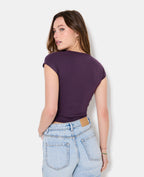 T-shirt ajusté manches raccourcies