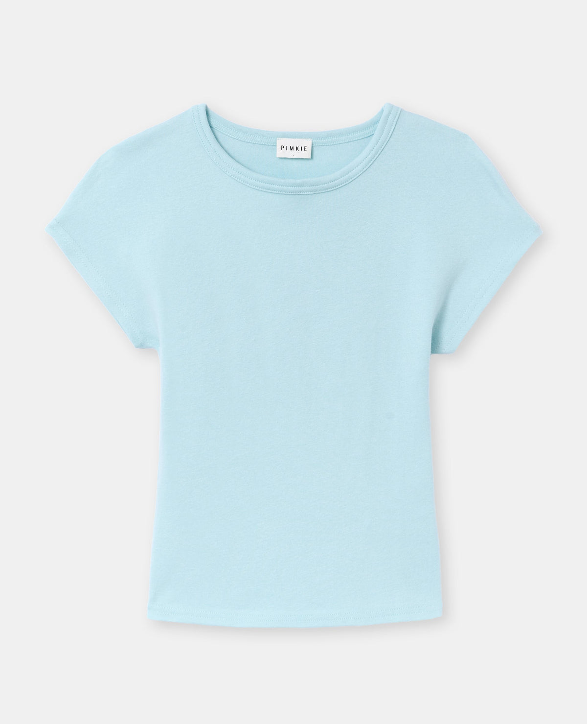 T-shirt ajusté col rond et manches raccourcies