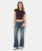 T-shirt ajusté manches raccourcies