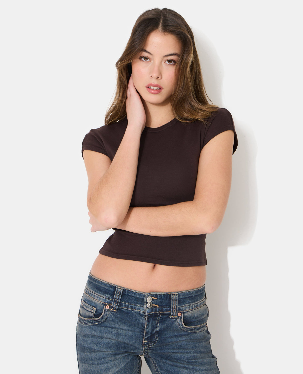 T-shirt ajusté manches raccourcies