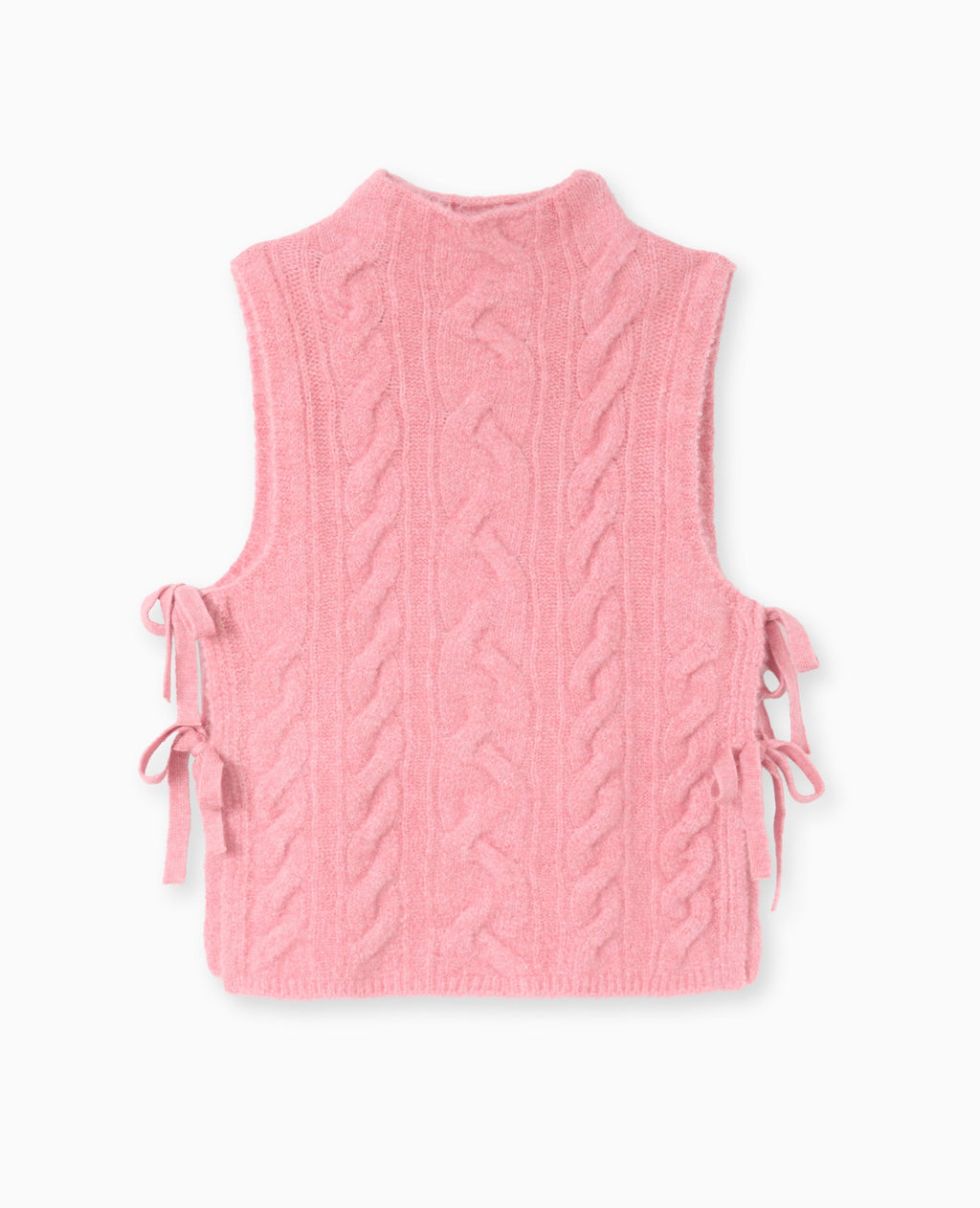 Pull sans manches avec nouettes sur les côtés