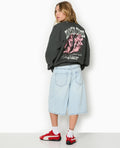 Sweat col rond avec print poitrine et dos