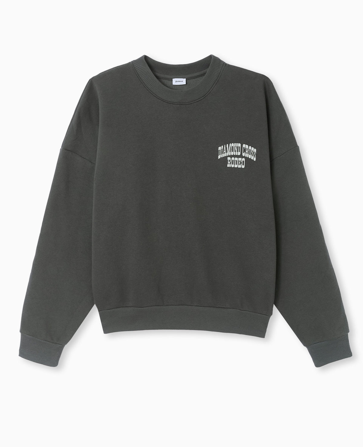 Sweat col rond avec print poitrine et dos