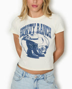 T-shirt ajusté avec print