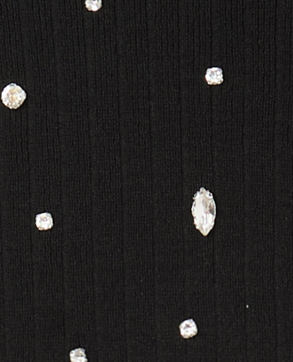 Top sans manches en maille avec strass