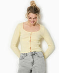 Top cardigan en maille fantaisie