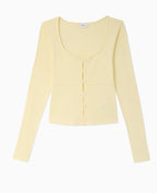 Top cardigan en maille fantaisie