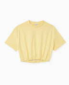 T-shirt court avec détail élastique