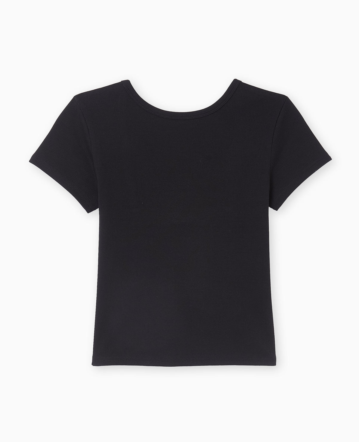 T-shirt en maille côtelée dos dégagé