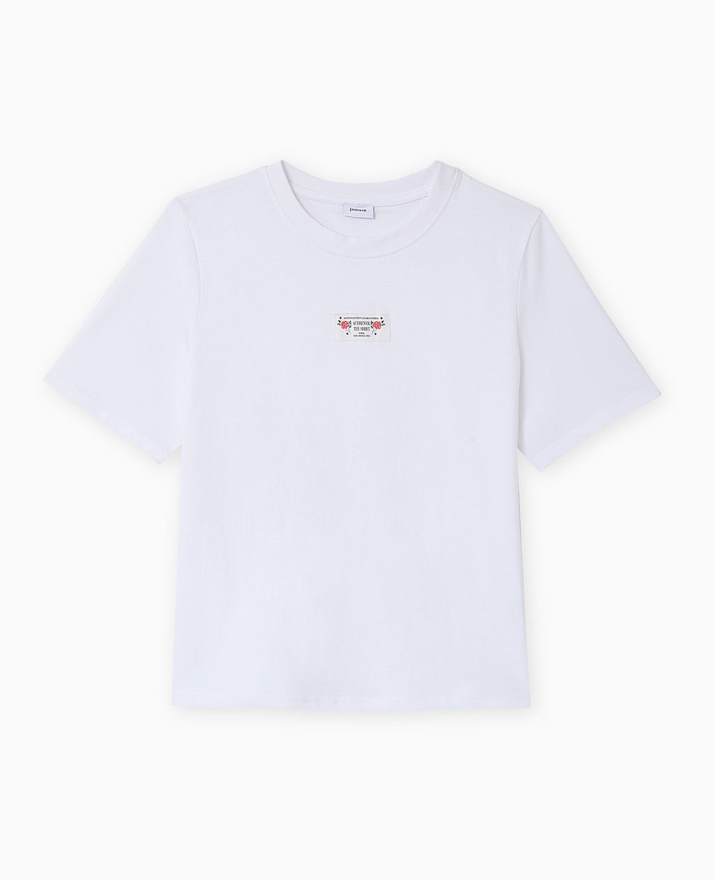 T-shirt avec étiquette cousue devant