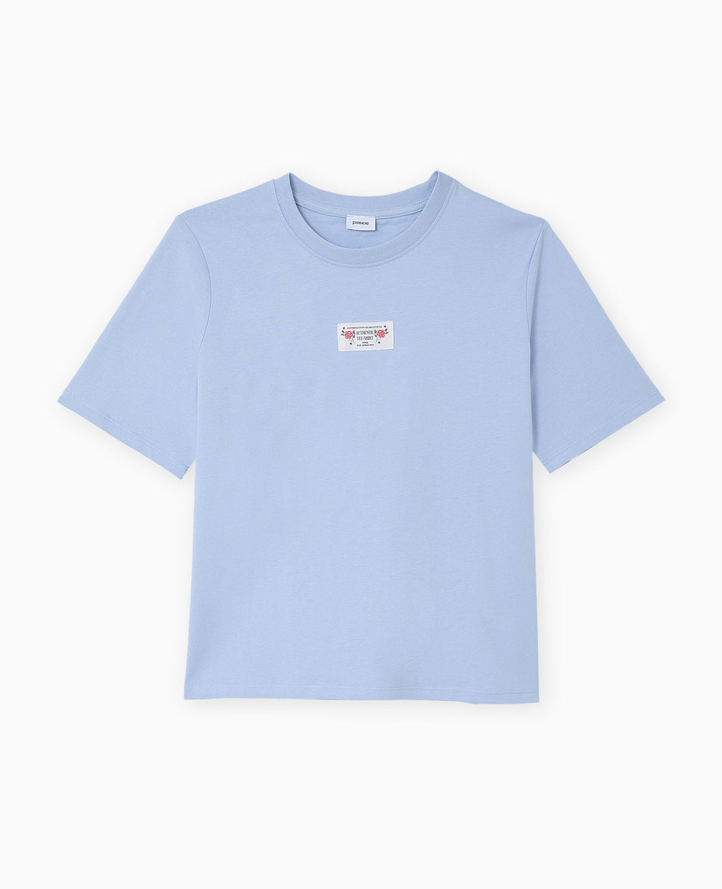 T-shirt avec étiquette cousue devant