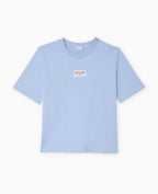 T-shirt avec étiquette cousue devant