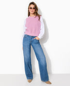 Pull sans manches avec nouettes côtés