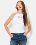 T-shirt manches raglans avec broderie