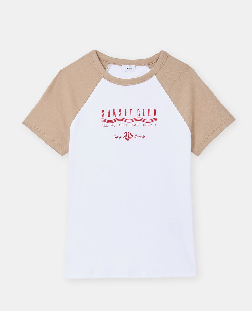 T-shirt manches raglans avec broderie