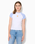 T-shirt manches raglans avec broderie