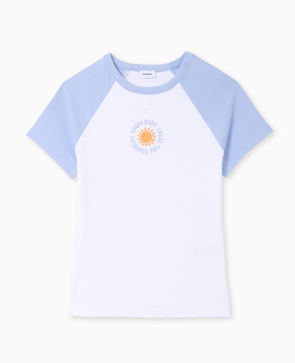 T-shirt manches raglans avec broderie