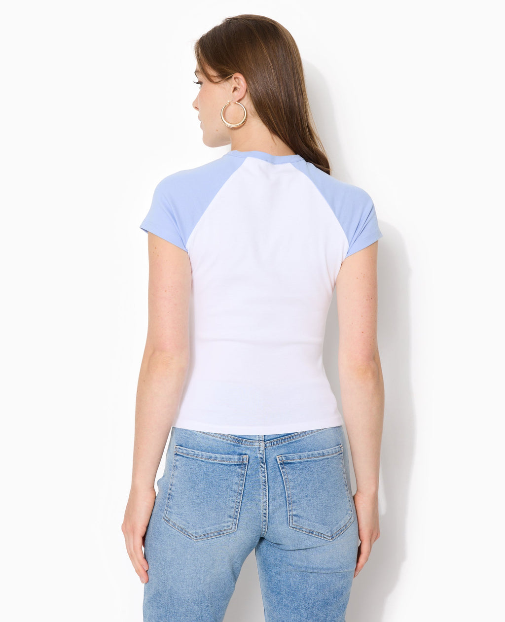 T-shirt manches raglans avec broderie