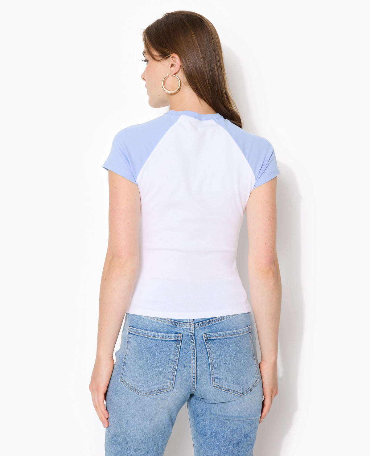 T-shirt manches raglans avec broderie
