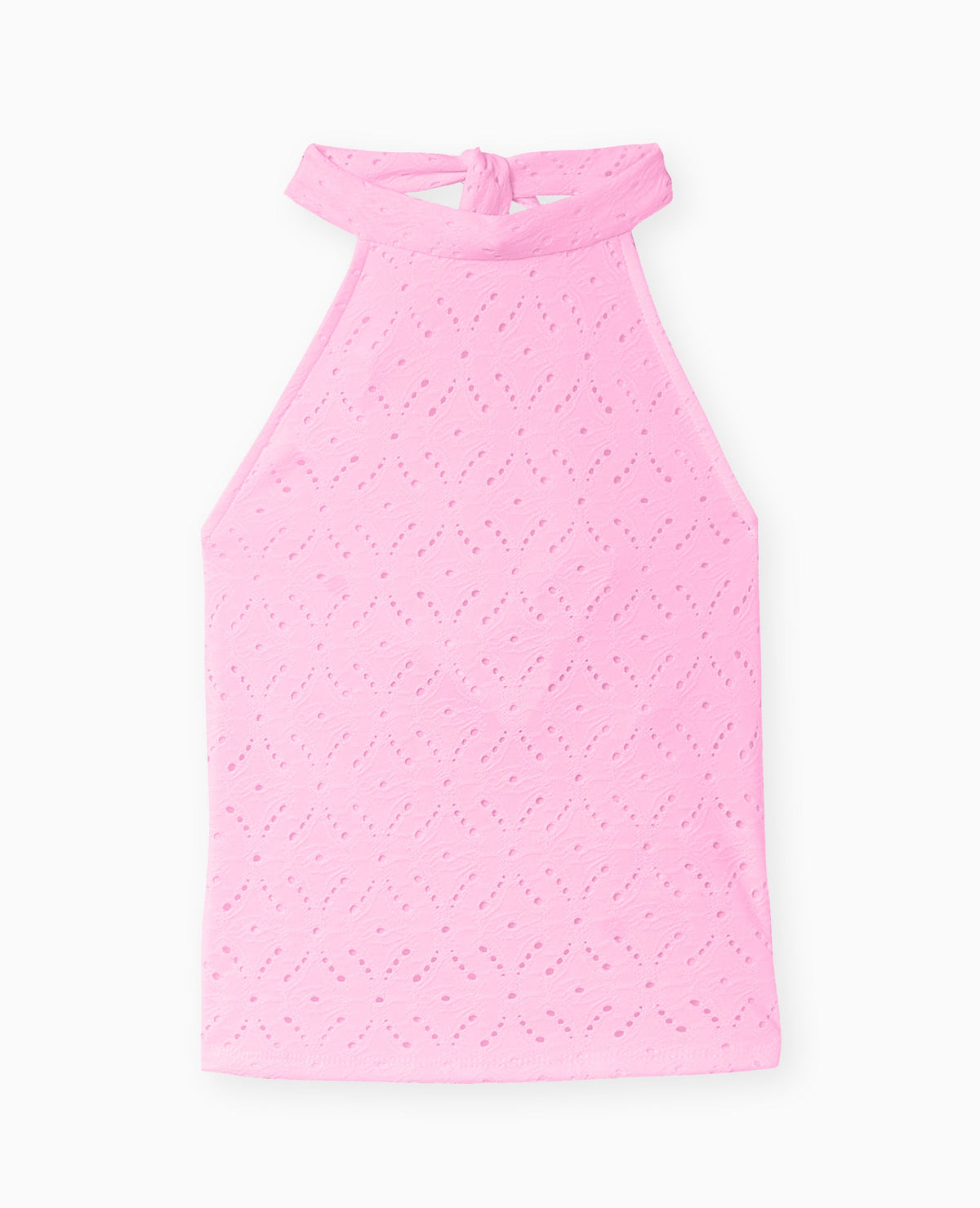 Top dos-nu effet broderie anglaise