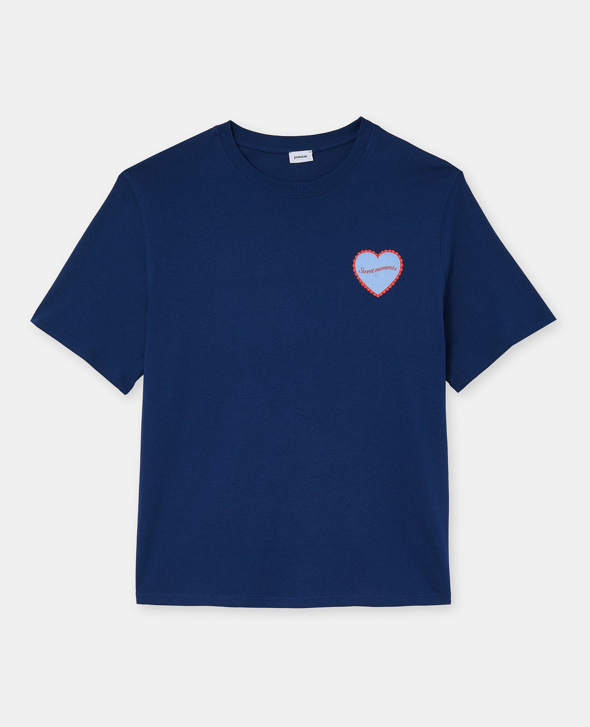 T-shirt avec print poitrine et dos