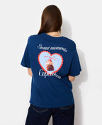 T-shirt avec print poitrine et dos
