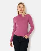 T-shirt manches longues col montant