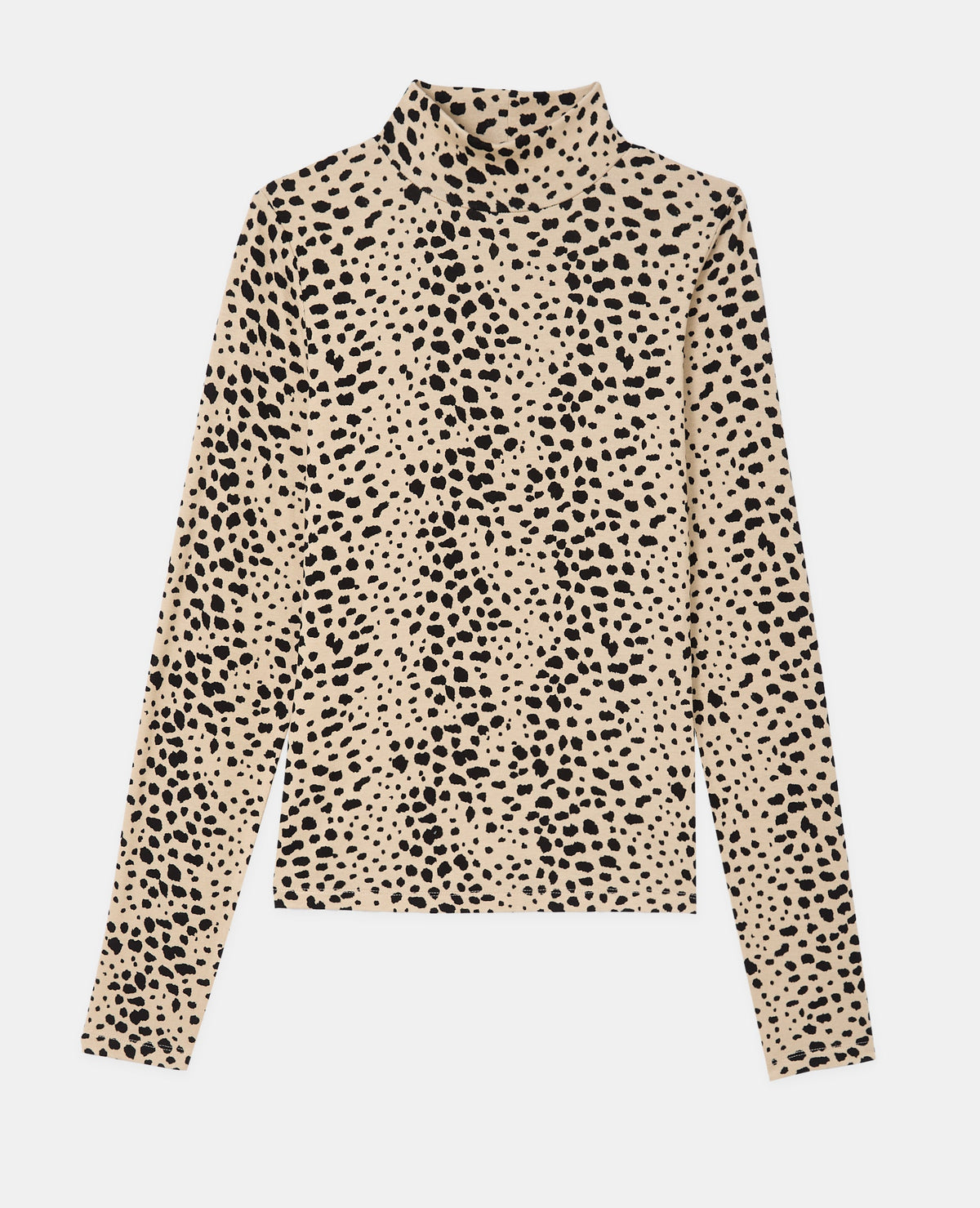 T-shirt manches longues motif léopard