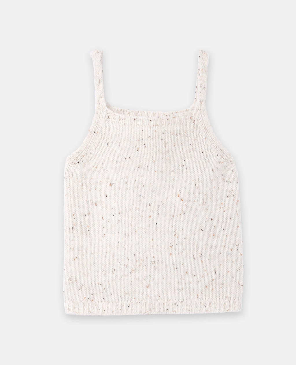 Top à bretelles en maille moulinée