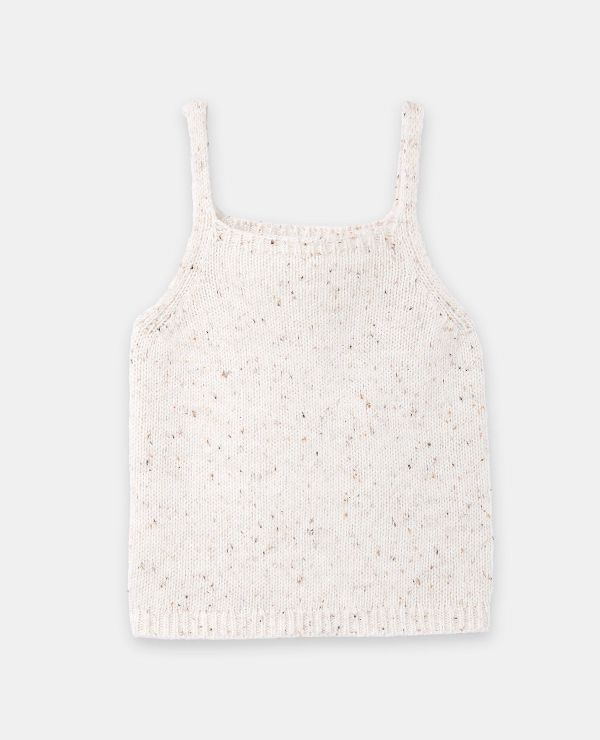 Top à bretelles en maille moulinée