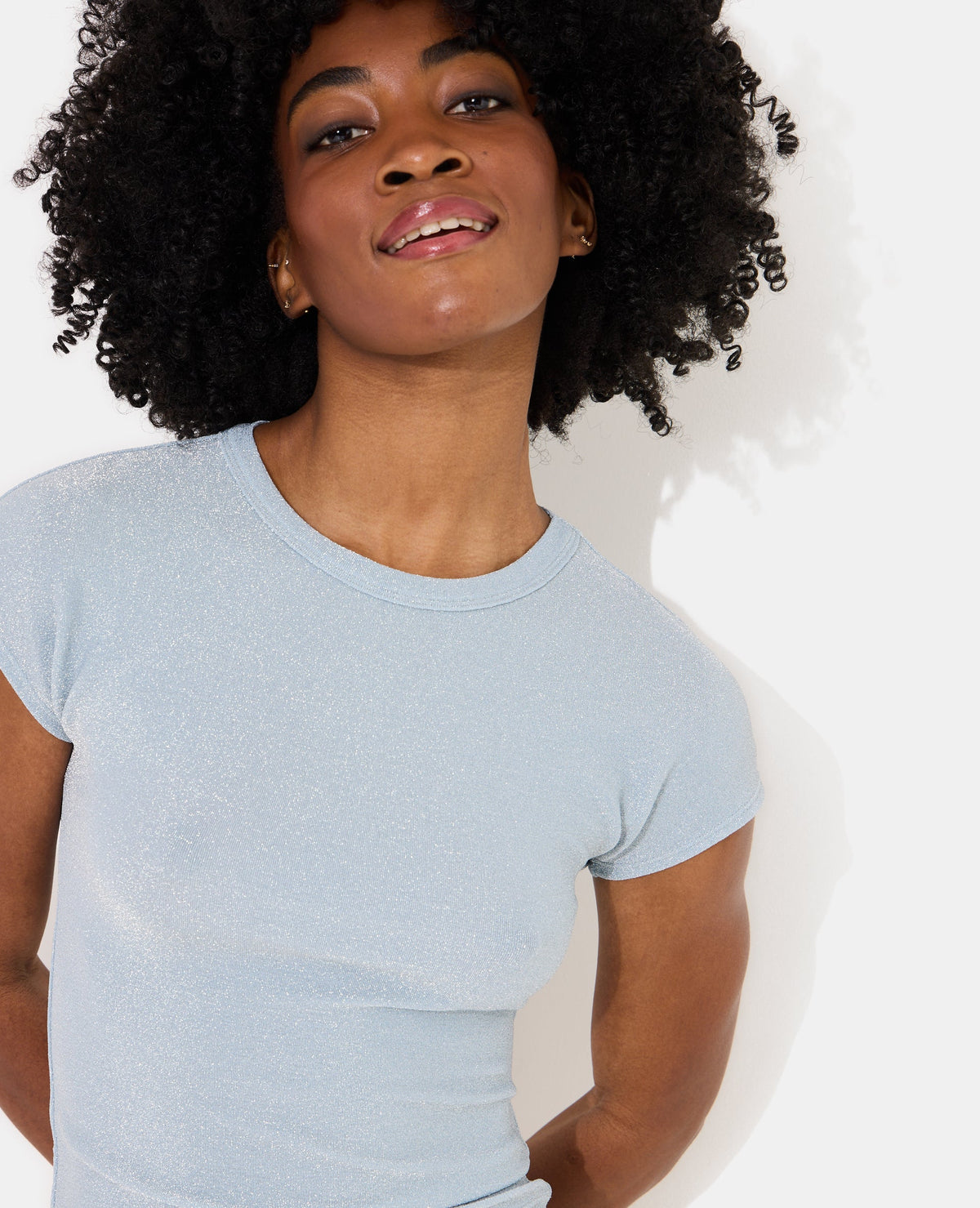 T-shirt ajusté avec lurex