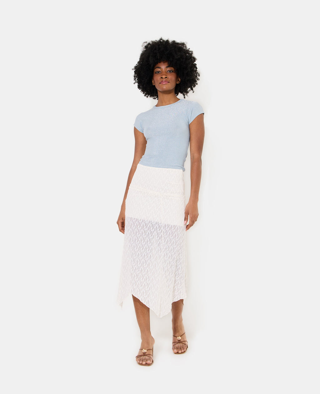 T-shirt ajusté avec lurex
