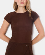 T-shirt ajusté avec lurex